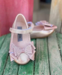 بابت دخترانه با جزئیات پفی و گوشواره‌ای، بارت کودکانه ارتوپدیک برند Surpie Shoes - 348065021