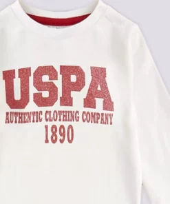 ست ۳ تکه پلیسه با زیپ قرمز برند U.S. Polo Assn برای نوزاد برند U.S. Polo Assn. - 750897231