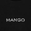 تیشرت نخی با لوگو برند MANGO - 944884865