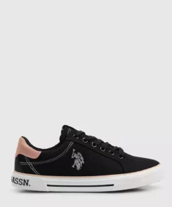 کتانی زنانه راشل سیاه برند U.S. Polo Assn. - 920895259