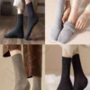 ست ۵ جفتی جوراب حوله‌ای پشمی ضخیم و گرم مخصوص فصل زمستان برند Meguca Socks - 854113743