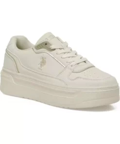 کفش ورزشی راحتی آناتومیک زنانه کارولین 5 جفت برند یو اس پولو آسین رنگ بژ برند U.S. Polo Assn. - 971739048