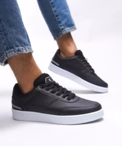 کفش ورزشی یونی‌سکس Ghiogluh مدل 00124541 مشکی و سفید برند Riccon - 897494880