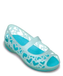 بابت دخترانه آدرینا هارتس با رنگ آبی روشن برند Crocs - 32580912