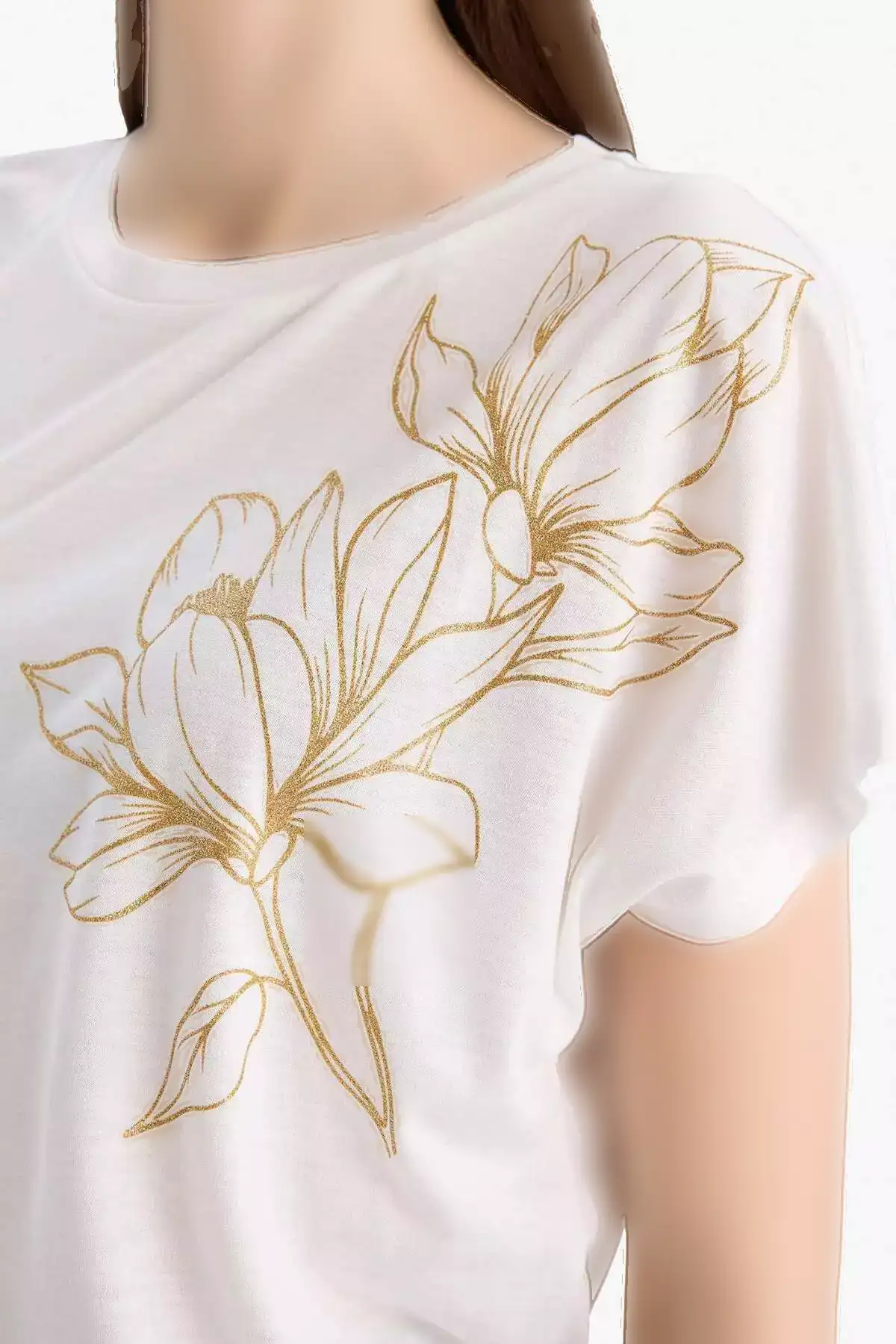 تیشرت کوتاه آستین با یقه گرد و چاپی مدل E9892AX25SM برند Defacto - 929415551