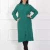 کاردی بزرگ زنانه با جزئیات فلزی و پارچه آیرابین رنگ خاکی برند By Alba Collection - 688755370