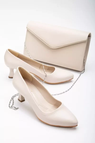 ست کیف و کفش پاشنه بلند باریک زنانه برند Akçetin Moda - 866190959