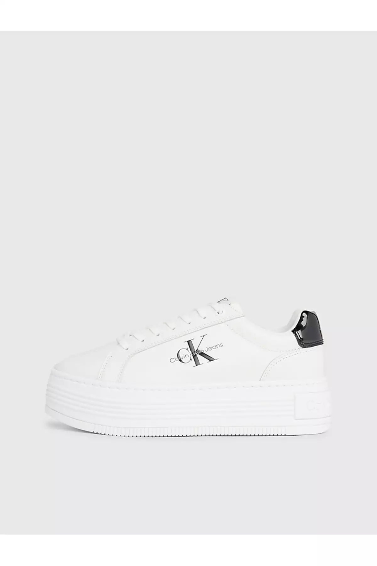 کفش پلتفرمBold با بندهای مشکی و جنس چرم مصنوعی متالیک برند Calvin Klein - 809012170