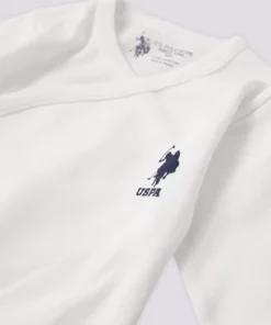 ست خروجی بیمارستانی ۵ تکه مردانه نوزاد اورجینال یو.اس. پولو آسنس سفید برند U.S. Polo Assn. - 799673310