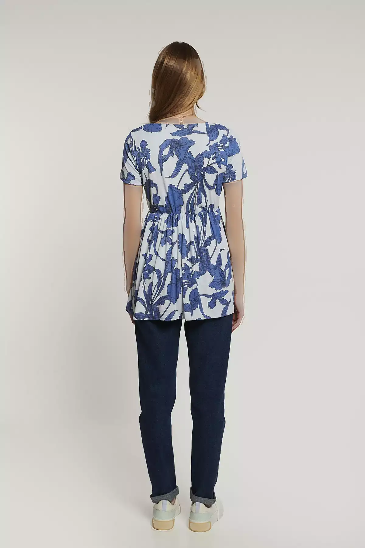 بلوز بارداری مئو آبی کلارا برند Lyn Mama - 694979426