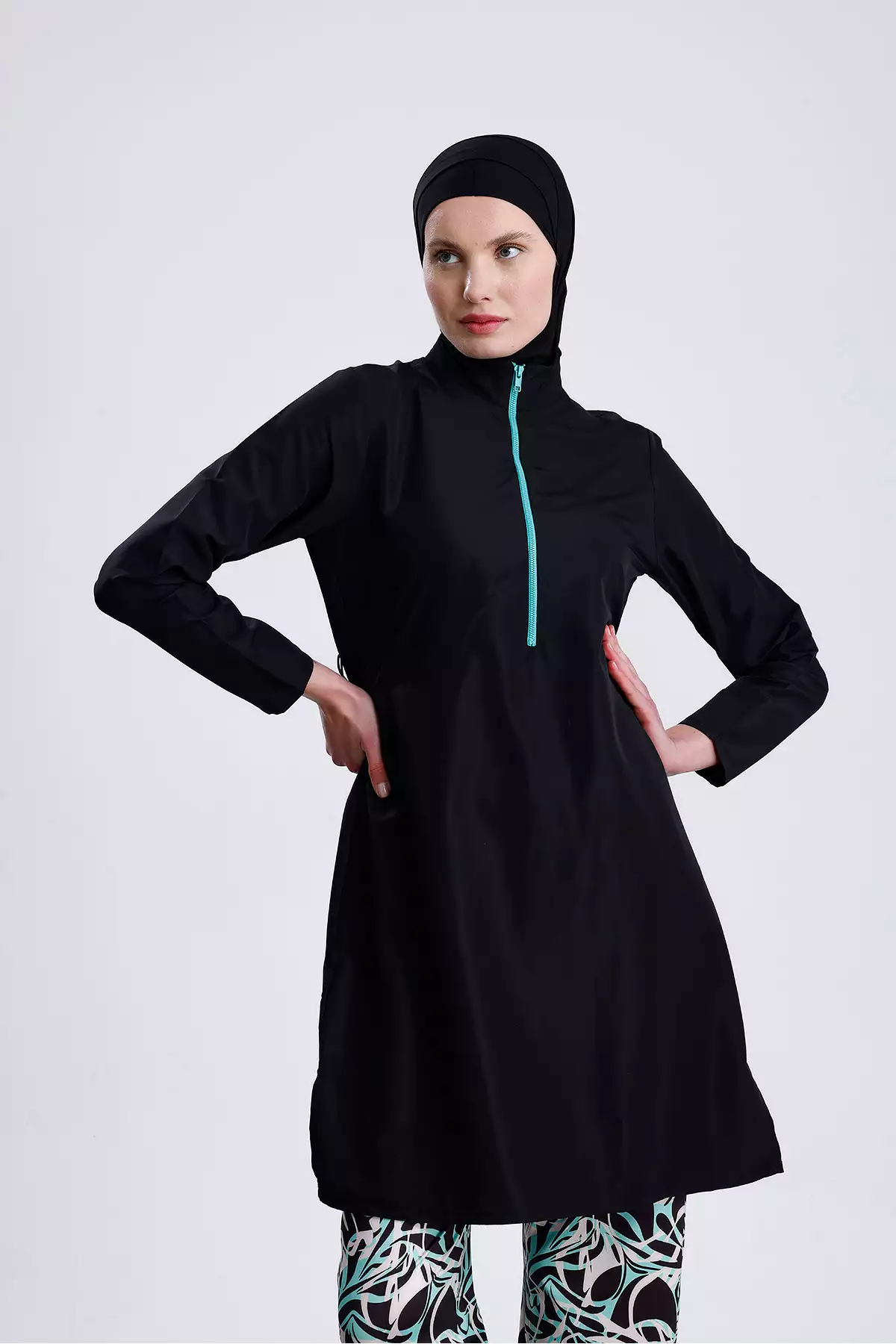 ماهیگیر پوششدار پارچهای با زیپ و شلوار طرحدار با خاصیت آبگریزی و کشسان برند medipek - 928521694