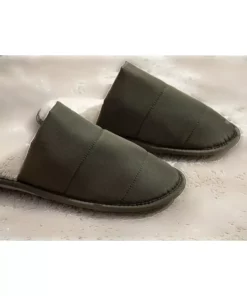 دمپایی زنانه فلی رنگ خاکی برند English Home - 449344190