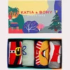 ست ۴ تایی جوراب مچی سال نو در جعبه برند Katia & Bony - 878573725
