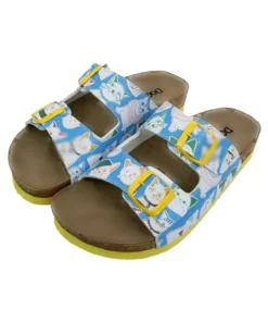 صندل زنانه چرم گیاهی آبی - طراحی میو میکس برند Dogo - 816063193