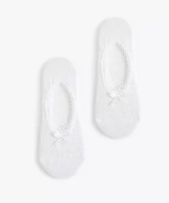 ست دو عددی جوراب کوتاه با تزئینات دیباج و پاپیونی برند Koton - 813978123