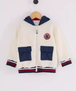 کاپشن نوزاد مردانه ولسافت، کاپشن زیپی، کاپشن کلاهدار، پارچه فوقالعاده نرم برند U.S. Polo Assn. - 1049183497