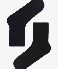 جوراب ساق کوتاه نخی مردانه با کمر کشی راحت مشکی برند Penti - 1014780140