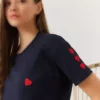 تی‌شرت زنانه با طرح قلب و دوخت 60602008 برند Bianco Lucci - 897233231