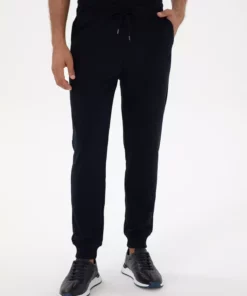 شلوار ورزش با فیت اسلیم و کمر کشی در رنگ سرمه‌ای شماره 50317676-VR033 برند Pierre Cardin - 976164971