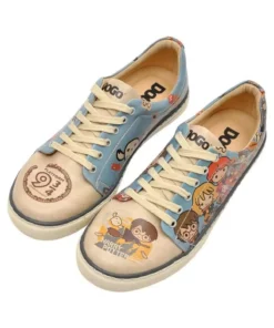 کفشهای ورزشی زنانه گیاهی چرم به رنگ فیروزهای - طراحی مدرسه خیالی هری پاتر از وارنر برادرز برند Dogo - 49245905