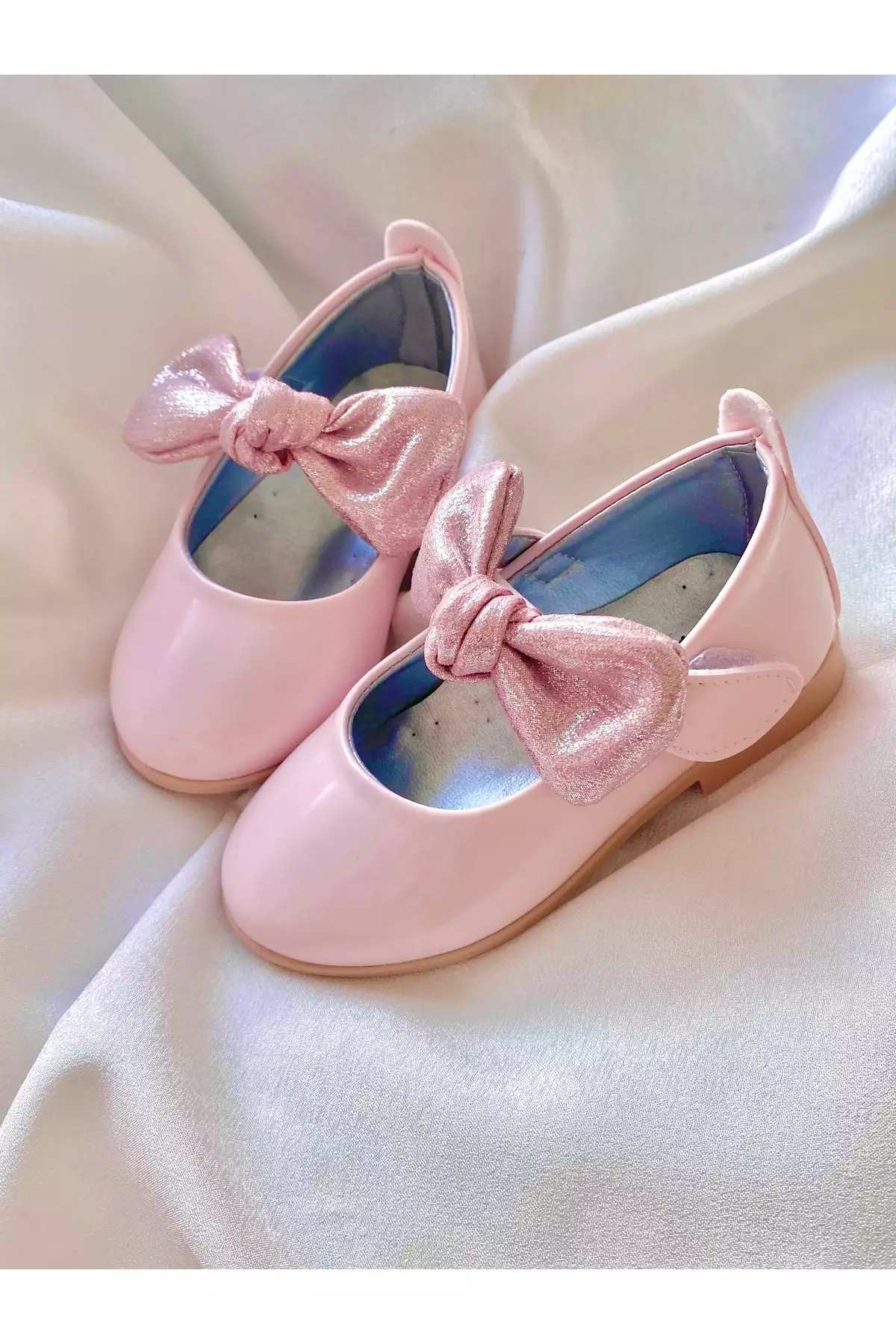 کفش دخترانه با سگک و پاپیون برند Görkem bebe ayakkabı ve tekstil - 862426876