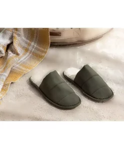 دمپایی زنانه فلی رنگ خاکی برند English Home - 449344190