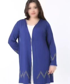 کاردی باند بزرگ سایز با جزئیات سنگ فیروزهای و از جنس ویسکوز الاستیک 65N38880 برند Şans - 917525975