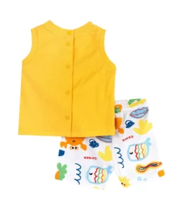 ست دو تکه / آستین کوتاه + شلوار برند Chicco - 904944269