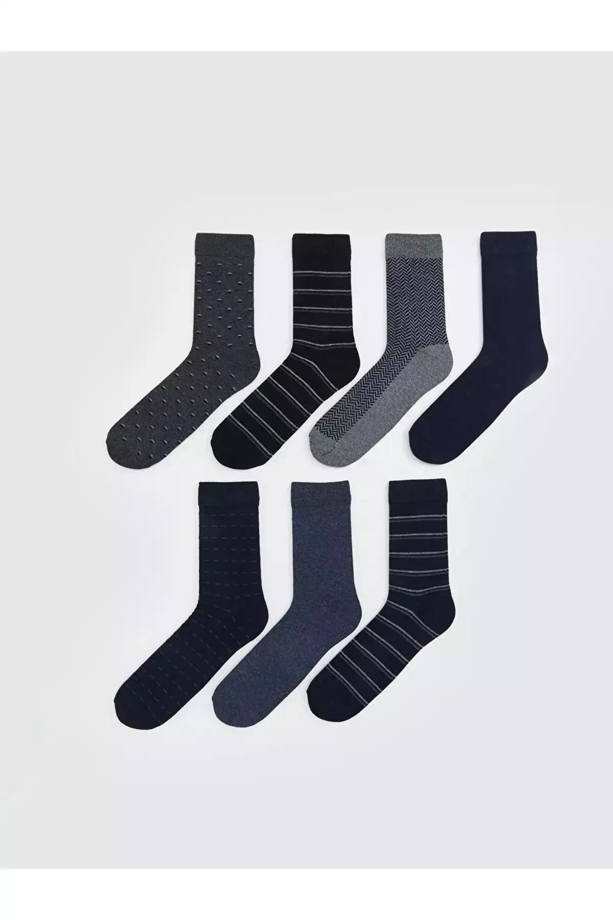 انتخابهای درخشان از فروشگاه شاینینگ | ست ۷ عددی جوراب مچ دار مردانه طرحدار برند LC Waikiki - 1046172834