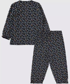 ست لباس با طرح قلب و برگ برای کودکان 6 تا 18 ماه - آبی تیره 12 تا 18 ماه برند Civil Baby - 879804986