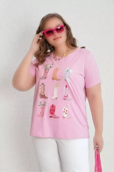 تی‌شرت پنبه‌ای با طرح چاپی برند Büyük Moda - 928103474