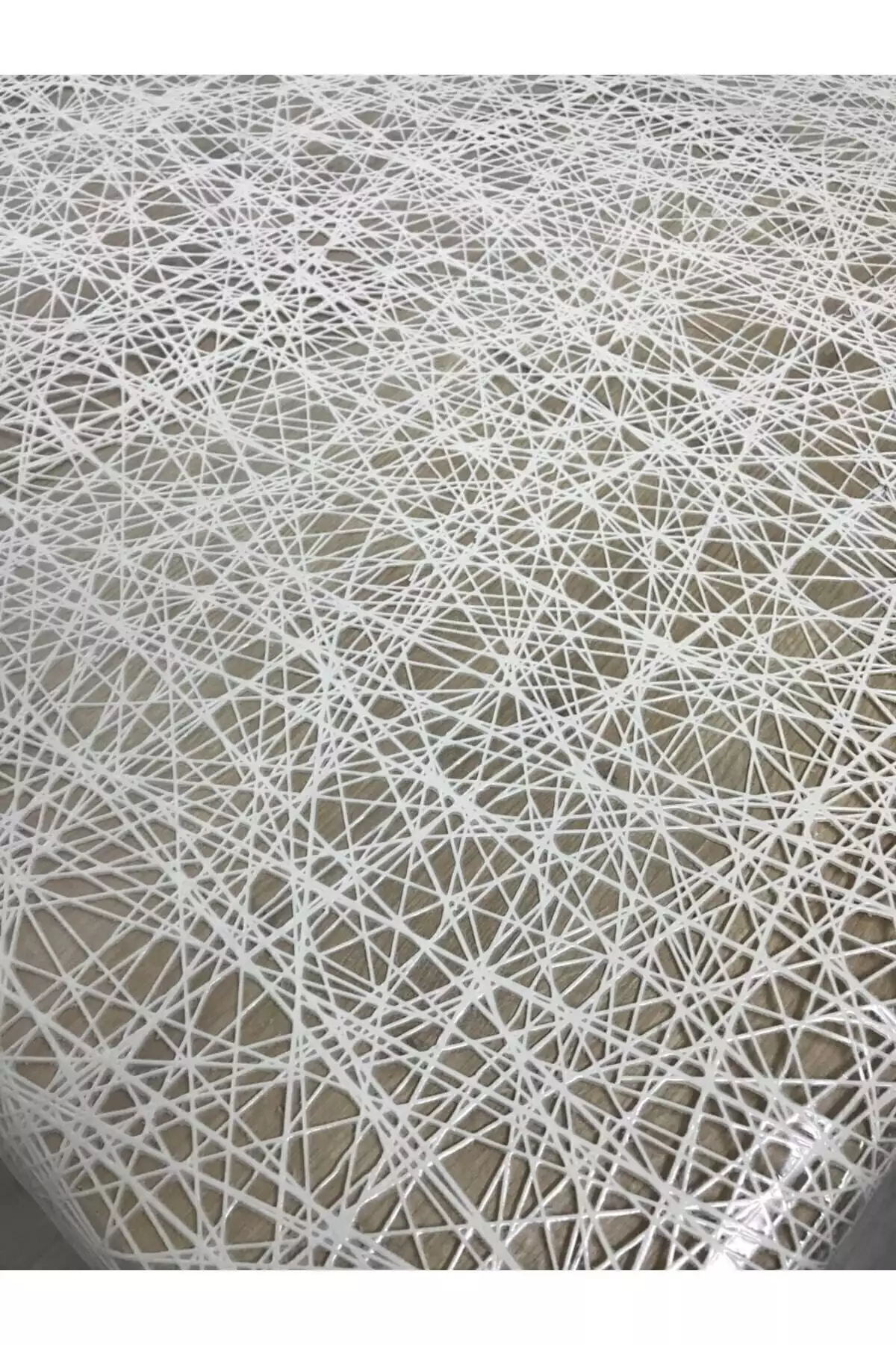 محصول: رومیزی مجلل و شفاف PVC با طرح بافت حصیری - کرم برند Genel Markalar - 120572678