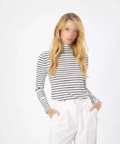 تی‌شرت زنانه چهار خط سیاه ۴WPK10006UK برند Koton - 868987781