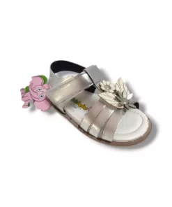 سandalet دخترانه دو گلدار شیربنبه مدل ۱۶۵۷-۲۰ سایز ۲۱-۲۵ برند ŞİRİNGENÇ - 947511853