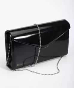 ست کفش و کیف زنانه مشکی براق برند MFT AYAKKABI - 872480830