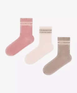 جوراب مچ‌دار راه‌راه نخی 3 جفتی برند Penti - 975985215