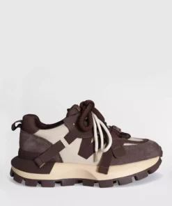 کفش اسنیکر زنانه یوکو رنگ قهوهای برند Lufian - 826949166