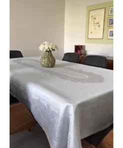 پارچه میز ضد آب توleda با طرح پانو به رنگ خاکستری برند homease - 958980421