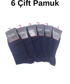 جوراب چهار فصل بامبو مردانه رنگ سرمه‌ای ۶ جفت برند Pierre Cardin - 878500878