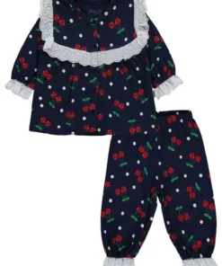 ست پیژامه دخترانه برای سنین 6 تا 18 ماه به رنگ آبی تیره برند Civil Baby - 739814979