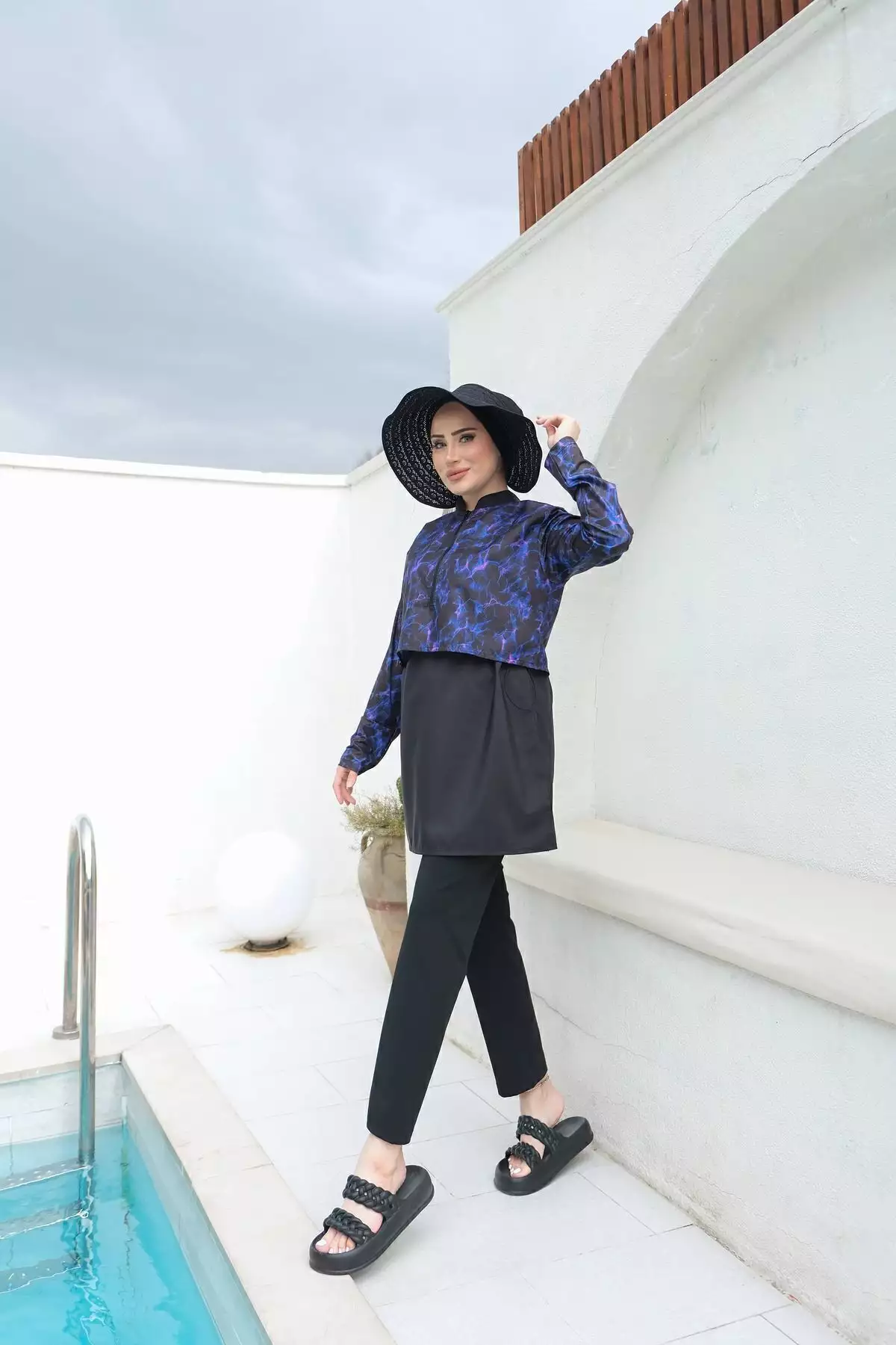 ماهی دوسر چاپ دیجیتال نیمه پوشیده برند lurex moda - 813058102