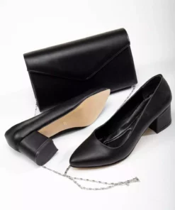 ست کیف و کفش زنانه با پاشنه ضخیم 5 سانتی‌متری برند DARUGA - 811190738