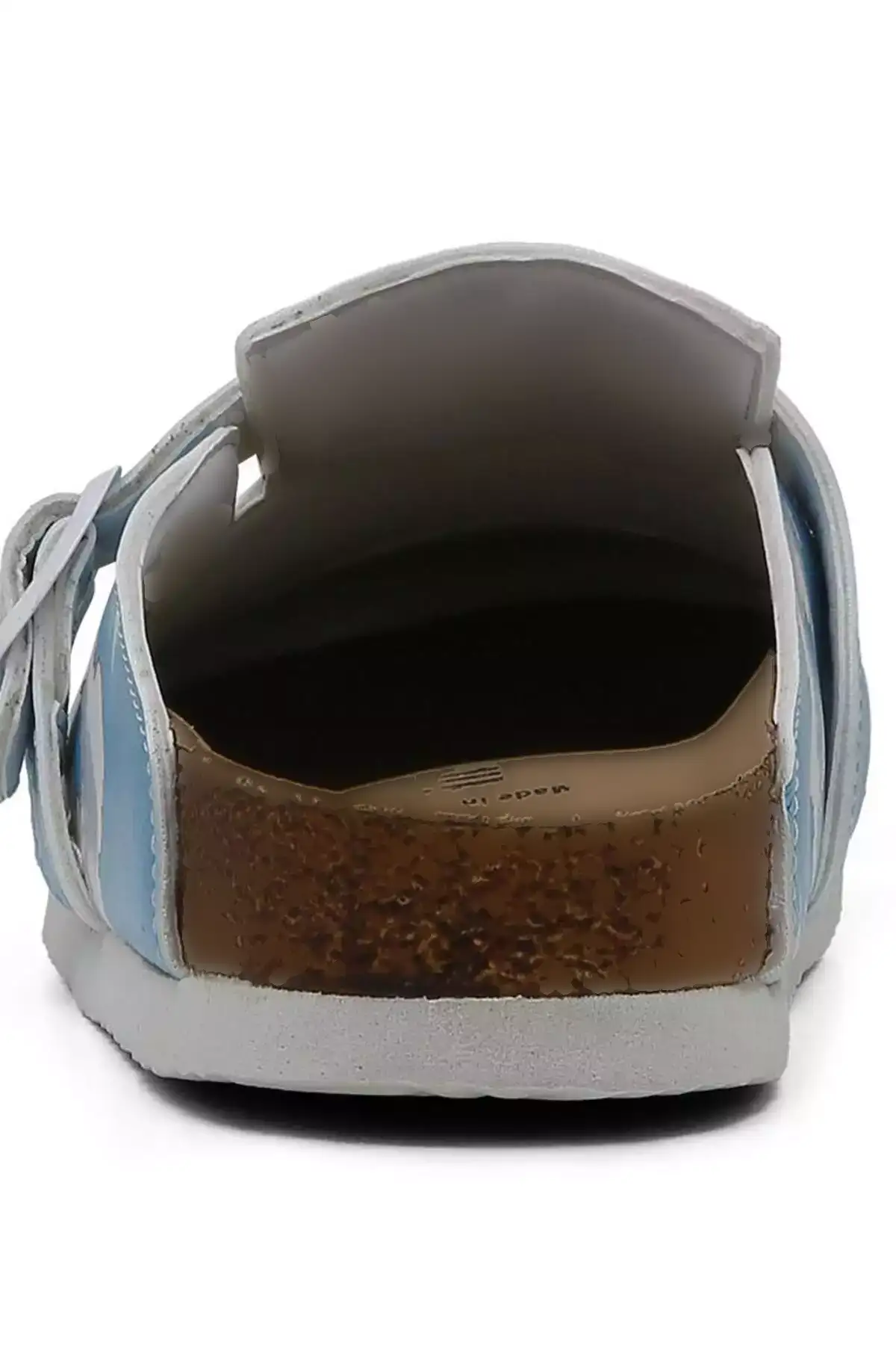 صندل آبی زنانه از چرم وگان - طراحی گالاتا کت برند Dogo - 962081860