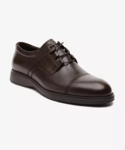 کفش آکسفورد چرمی طبیعی قهوه‌ای مردانه برند Greyder - 917454360
