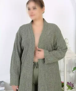 کاپشن نرم بافتنی از پنبه و کشی برند Genel Markalar - 871688347