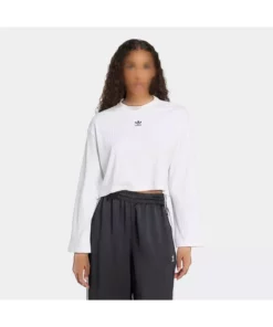 تی‌شرت سفید زنانه Ess Wr Ls Jd1540 برند adidas - 904106507