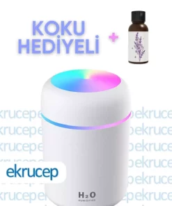 دستگاه رطوبتساز اولتراسونیک 300 میلیلیتری و دستگاه آروماتراپی - شامل رایحه هدیه برند Ekru Cep - 827743722