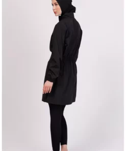 مجموعه مایو پوشیده مشکی نوا (شامل بالاپوش، لگینگ، کیف و کلاه) - ست ۴ تکه با لگینگ برند Genel Markalar - 313273209