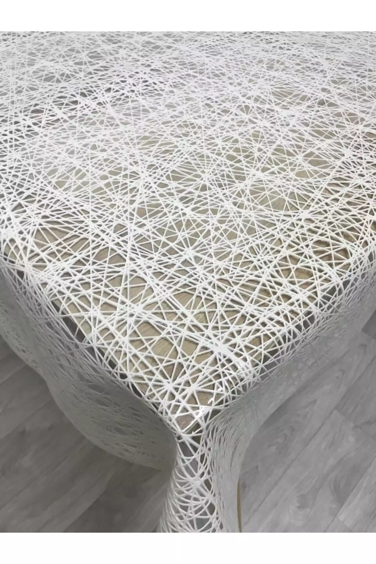 محصول: رومیزی مجلل و شفاف PVC با طرح بافت حصیری - کرم برند Genel Markalar - 120572678