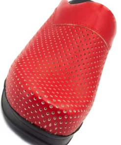 صندل طبی زنانه کادین ایر مکس قرمز از چرم طبیعی برند Saboty - 1037899421